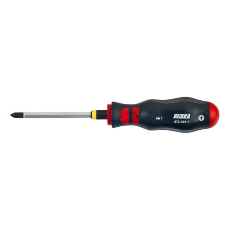 ZEBRA Phillips Head Screwdriver –  Hexagon Blade – Wrench Adapter – PH2 x 100mm Long