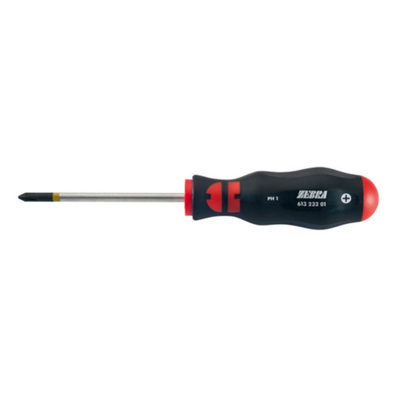ZEBRA Phillips Head Screwdriver – Round Blade – PH3 x 150mm Long
