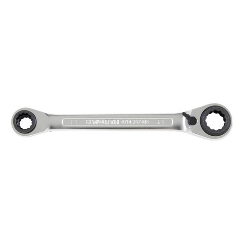 ZEBRA POWERDRIV (12-Point) Double Box End Ratchet Wrench – 4-In-1 – 8mm x 10mm + 12mm x 13mm