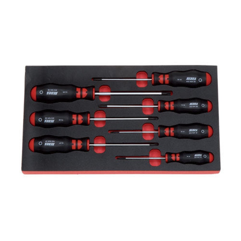 ZEBRA Torx Screwdriver Assortment (7 Pieces – TX10, TX15, TX20, TX25, TX27, TX30, TX40)