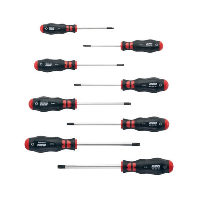 ZEBRA Torx Screwdriver Set (8 Piece – TX10, TX15, TX20, TX25, TX27, TX30, TX40, TX45)