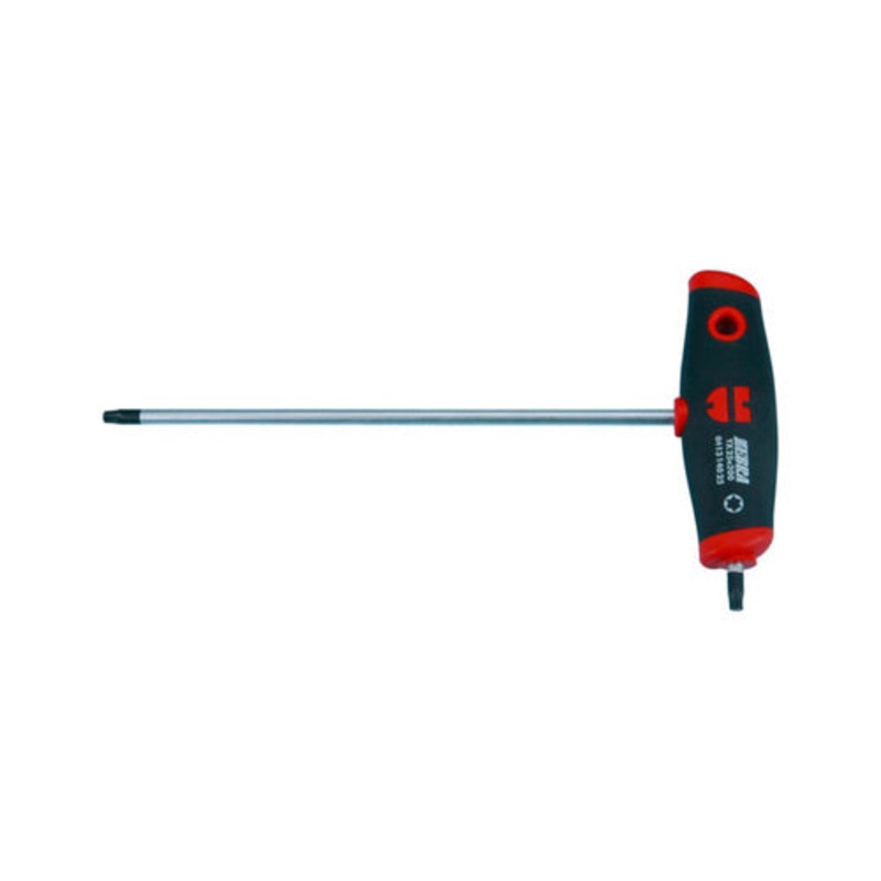ZEBRA T-Handle Torx Head Screwdriver with 13mm Side Torx Tip – TX45 Torx Head X 200mm Blade X 117mm Handle