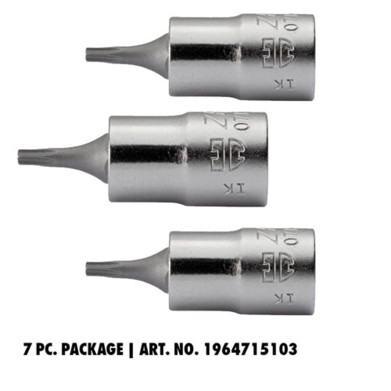 ZEBRA 1/2 Torx Torx Socket Bit Special Package – 7 pieces