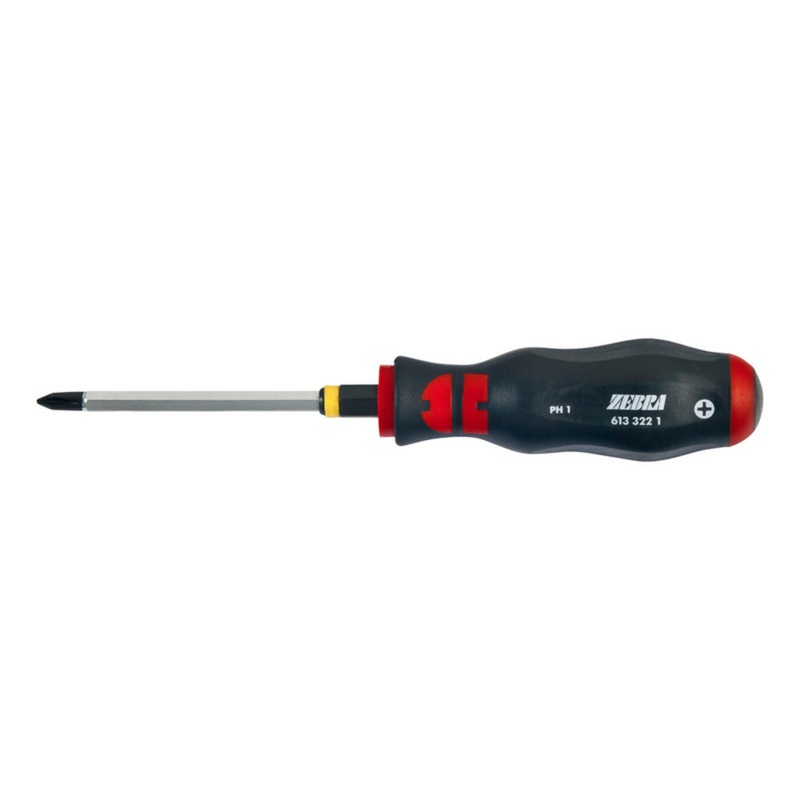 ZEBRA Phillips Head Screwdriver – Hexagon Blade – Impact Cap – Wrench Adapter – PH2 x 100mm Long