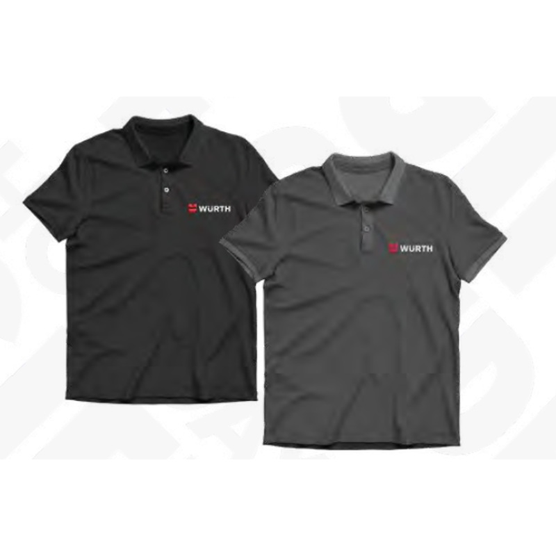Wurth Polo Shirts|L|2XL|M|Gray|Black|Women’s|Men’s