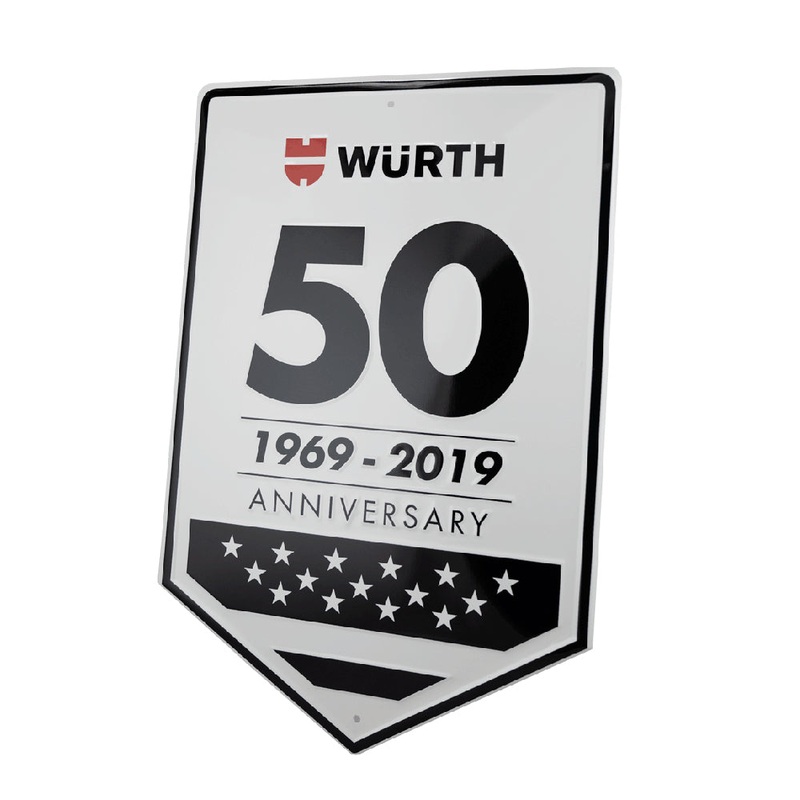 Wurth USA 50th Anniversary Tin Sign