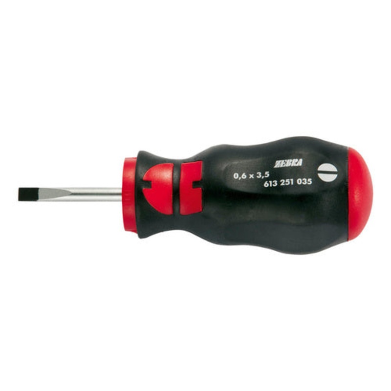 ZEBRA Slotted Screwdriver – Round Blade, Short – 1.2 x 8mm