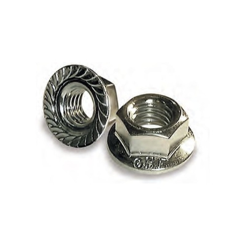 Flange Nut 10X1.25X14W Zinc