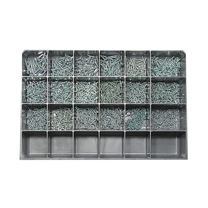 Self-Tapping Countersunk Phillips Screw Zinc Assortment 1550 Pcs