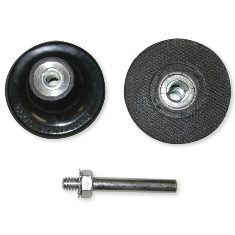 Backing Pad With Mandrel – Type ‘R’ – 1 1/2 Inch