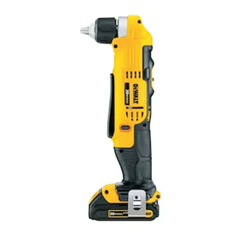DEWALT 20V MAX* 3/8 in. Cordless Right-Angle Drill/Driver Kit