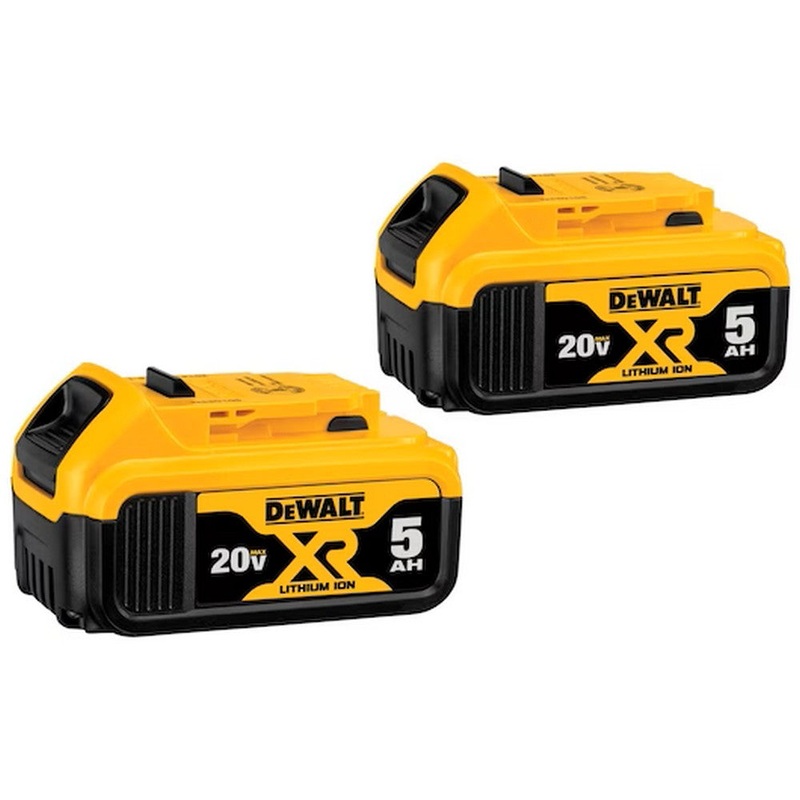 DEWALT 20V MAX* XR 5Ah Battery 2 Pack