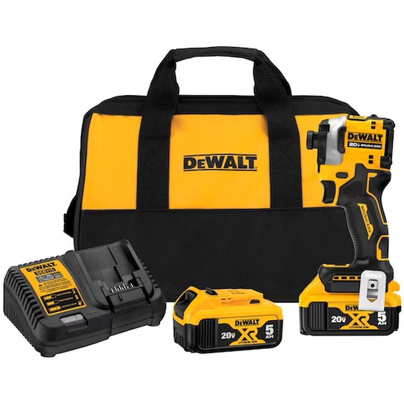 DEWALT ATOMIC 20V MAX* Brushless Cordless 3-Speed 1/4 in. Impact Driver Kit