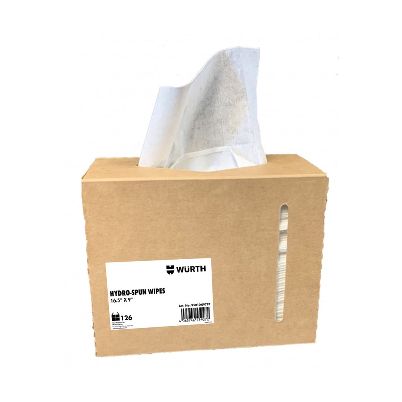 Hydro-Spun Wipes – 16.5 Inches x 9 Inches – 126 Per Box