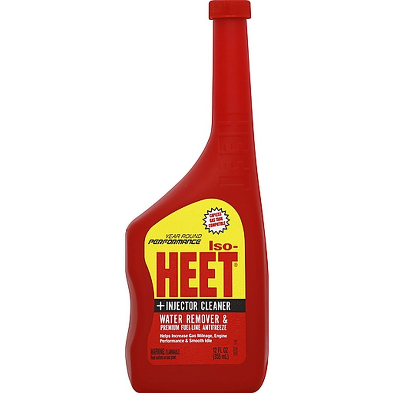 ISO-HEET Water Remover & Premium Fuel Line Antifreeze + Injector Cleaner 12 Fl. Oz.