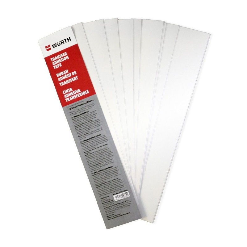 Transfer Adhesion Tape – 2 Inch x 12 Inch Strips (10 Strips Per Package)
