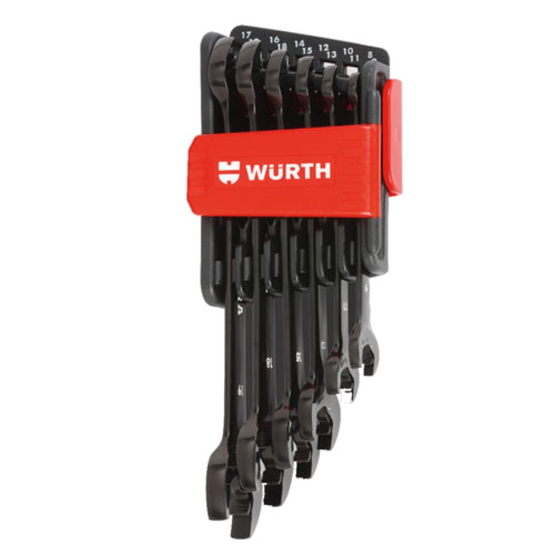 ZEBRA Black Edition Double Open-end Ratchet Wrench Set – 6 Pieces