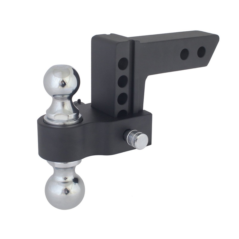 10k lb Adjustable Drop Hitch, 2” & 2-5/16” Hitch Ball, 0-4” Drop