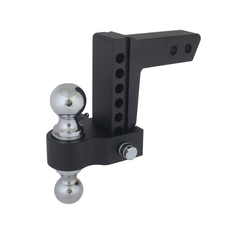 10k lb Adjustable Drop Hitch, 2” & 2-5/16” Hitch Ball, 0-6” Drop