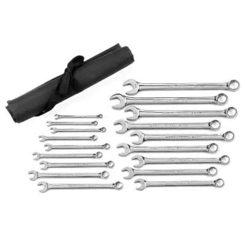 18 PC COMB WRENCH SET METRIC – POUCH