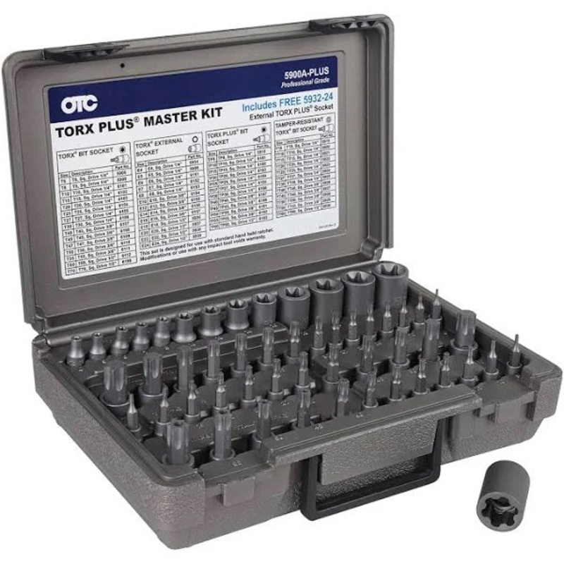 OTC 5900A-PLUS 53 Piece Master Torx Bit Socket Set