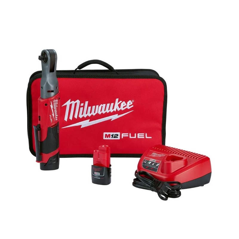 Milwaukee Tool M12 FUEL 3/8 Ratchet 2 Battery Kit