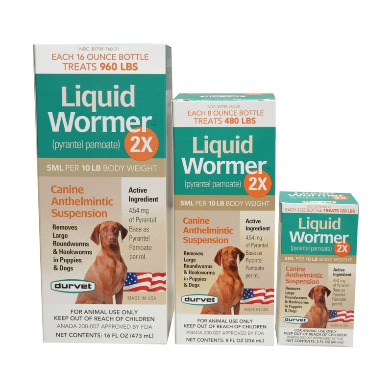 Durvet Liquid Wormer 2X|2 oz|8  oz