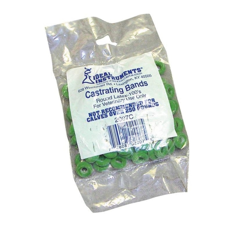 LATEX CASTRATING BANDS|100 COUNT