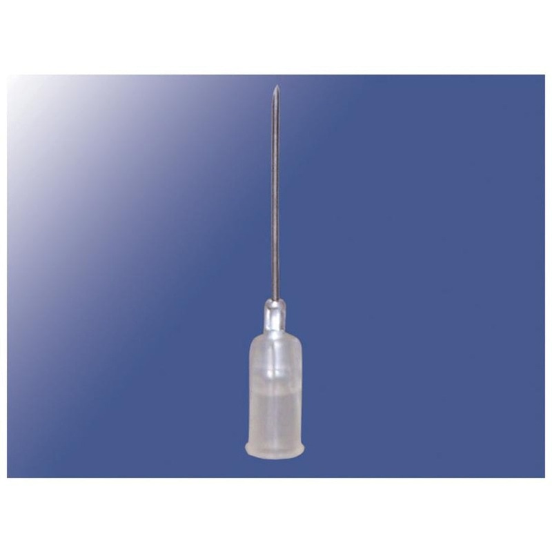 PLASTIC HUB DISPOSABLE NEEDLE|22 GA X 1 IN