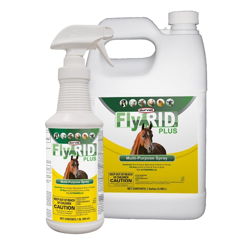 Durvet FlyRID Plus Spray|32 oz|1 Gallon