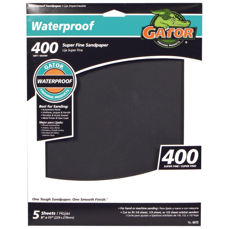 Gator waterproof sanding sheets 400 Grit