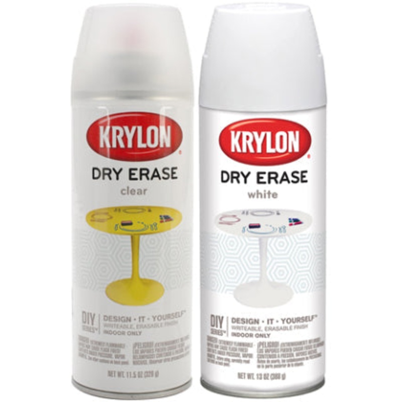SPRAY PAINT 11 .5 OZ CL DRY ERASE