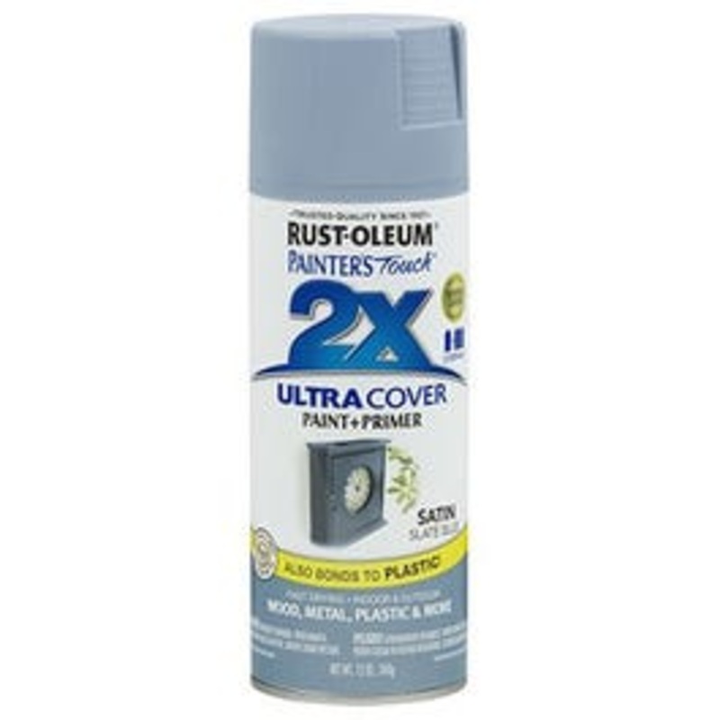 Painter’s Touch 2X Spray Paint, Satin Slate Blue, 12-oz.