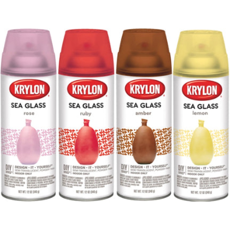 SPRAY PAINT 12  OZ AMBER SEA GLASS