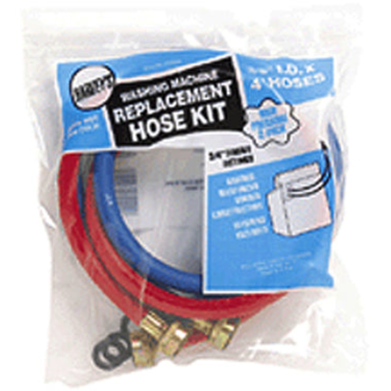 2PK 4   WSH HOSE RED/BLUE HOSES