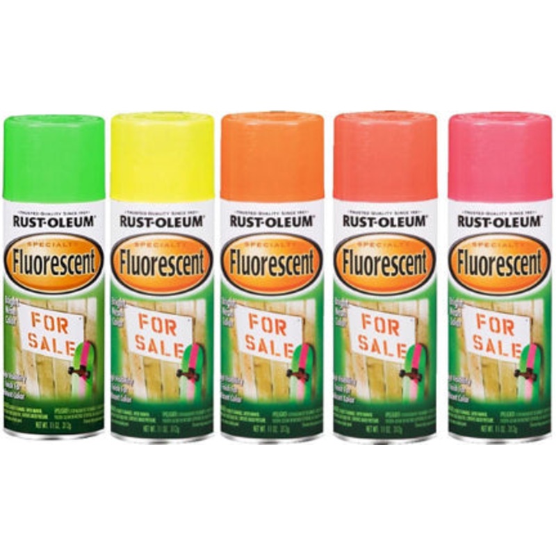 12OZ FLUORESCENT ORANGE P/T SPRAY