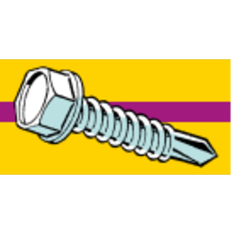 Midwest Fastener Hex Washer Self-Drilling Screws #12 x 1-1/2