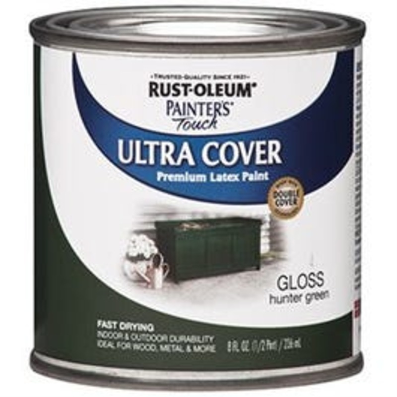 Painter’s Touch Ultra Cover Latex Paint, Hunter Green, 1/2-Pint