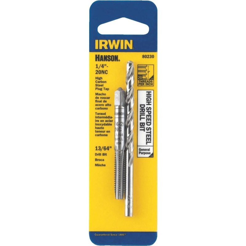 Irwin Hanson 1/4 In. – 20 NC Plug Tap & Drill Bit