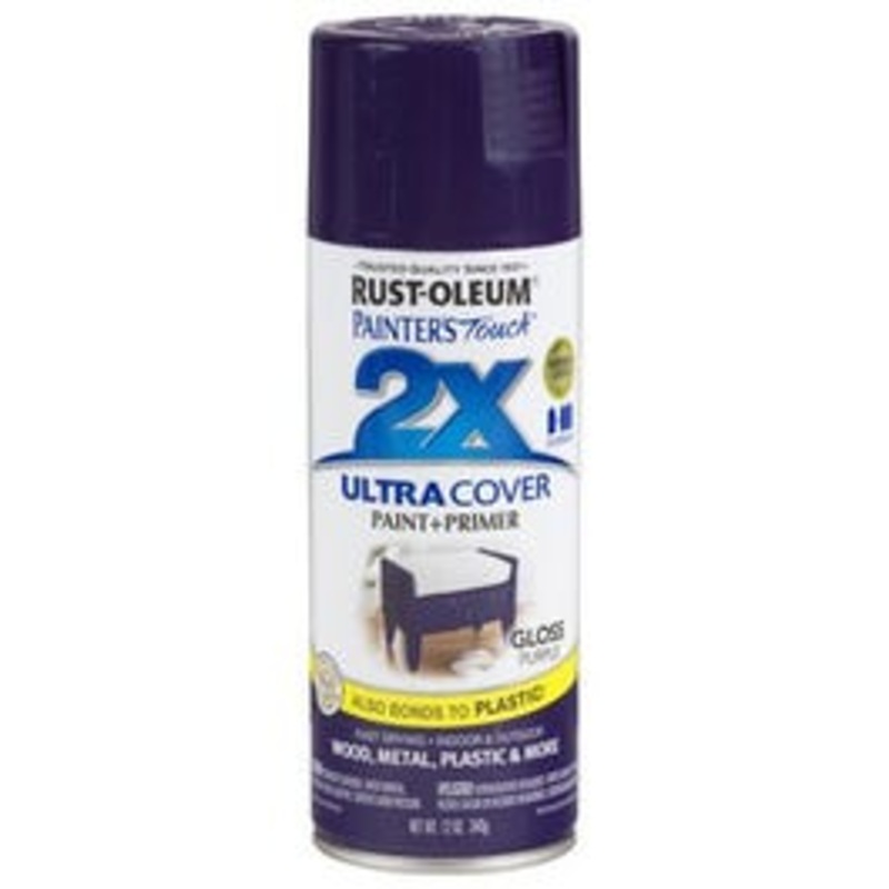 Painter’s Touch 2X Spray Paint, Gloss Purple, 12-oz.