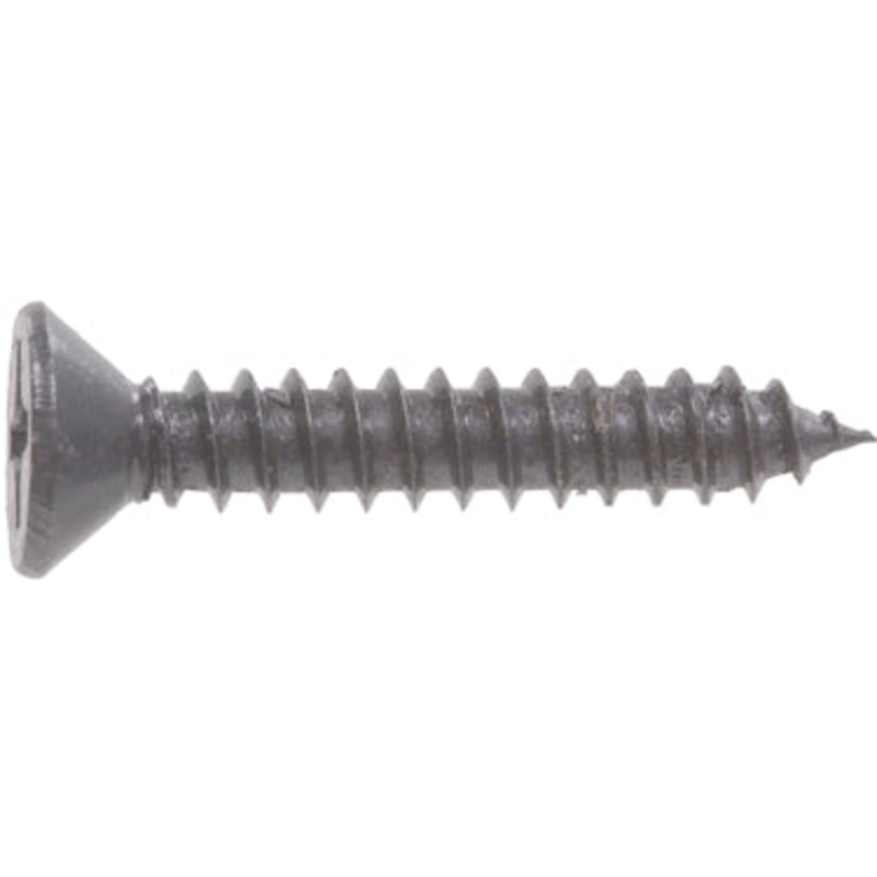 12X1-1/4  BLACK WOOD SCREW