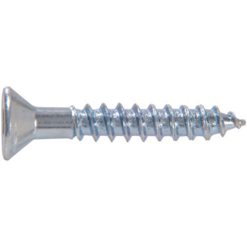 12X1-1/4  ZINC PLATED WOOD SCREW