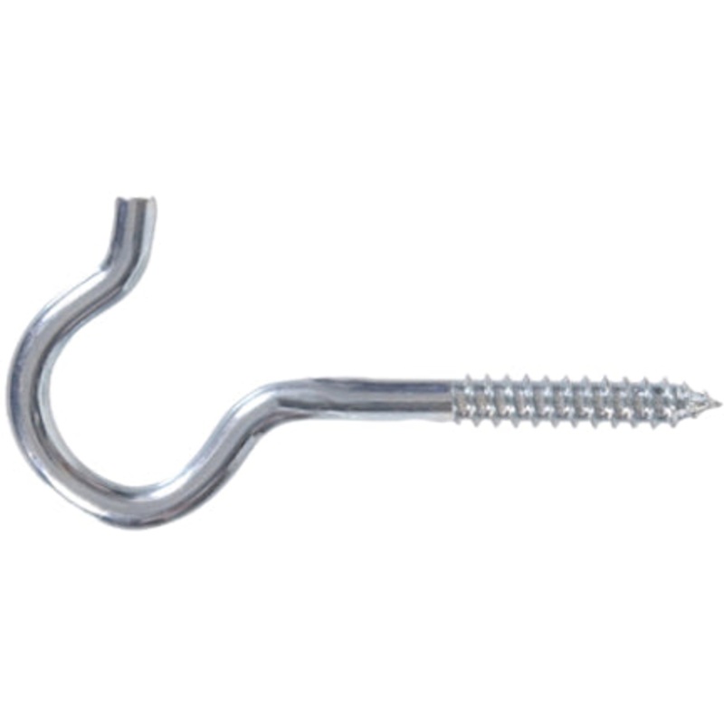 .192X3-3/8 ZINC PLATED SCREW HOOK