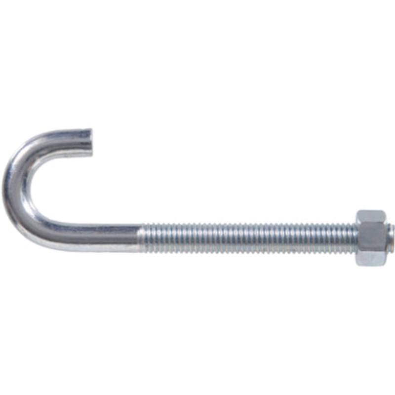 3/8-16X5 ZINC PLATED J-BOLT W/NUT