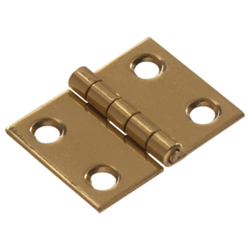 2  SOLID BRASS BROAD HINGE