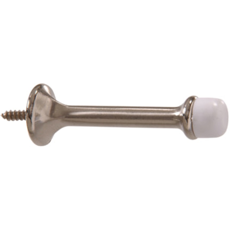 3  SATIN NICKEL RGD DOORSTOP