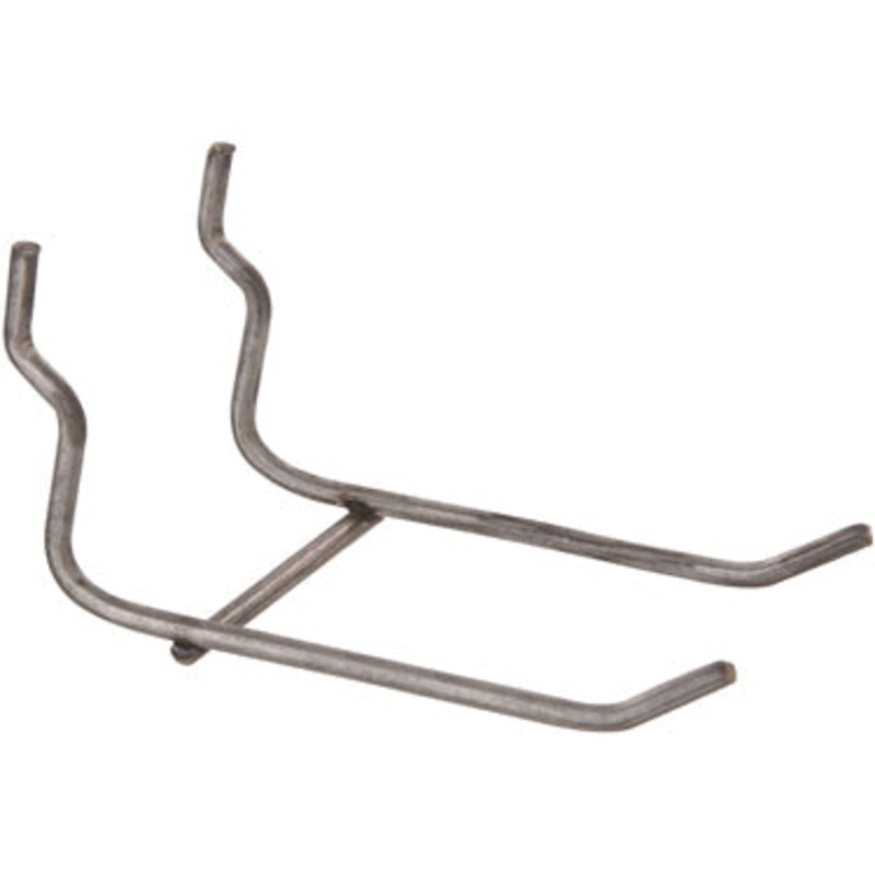 3  ZINC PLATED PEG DBLE HOOK