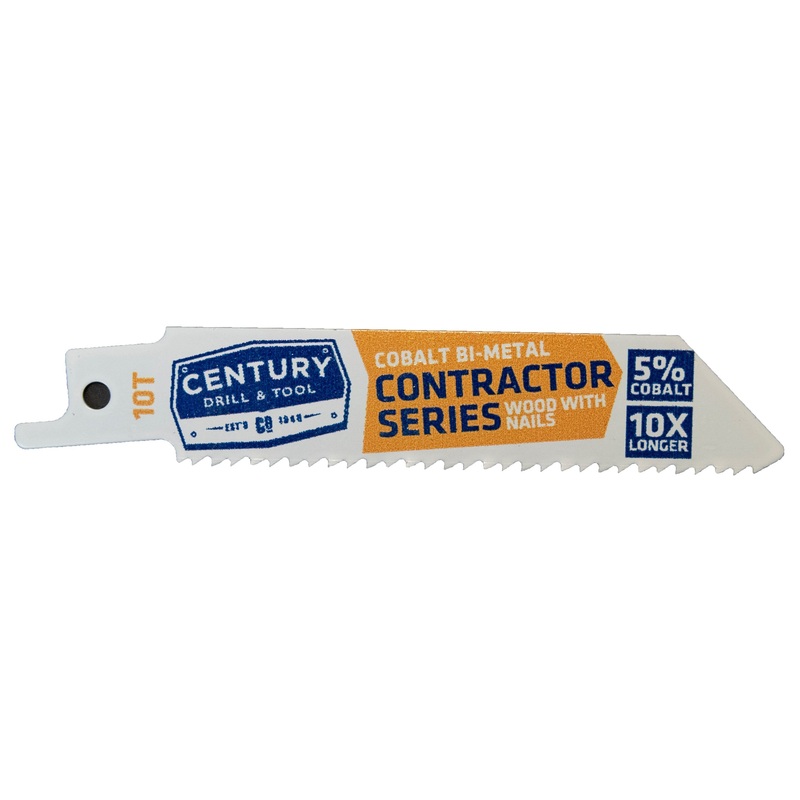 Century Drill And Tool Contractor Series Reciprocating Saw Blade 10t X 4