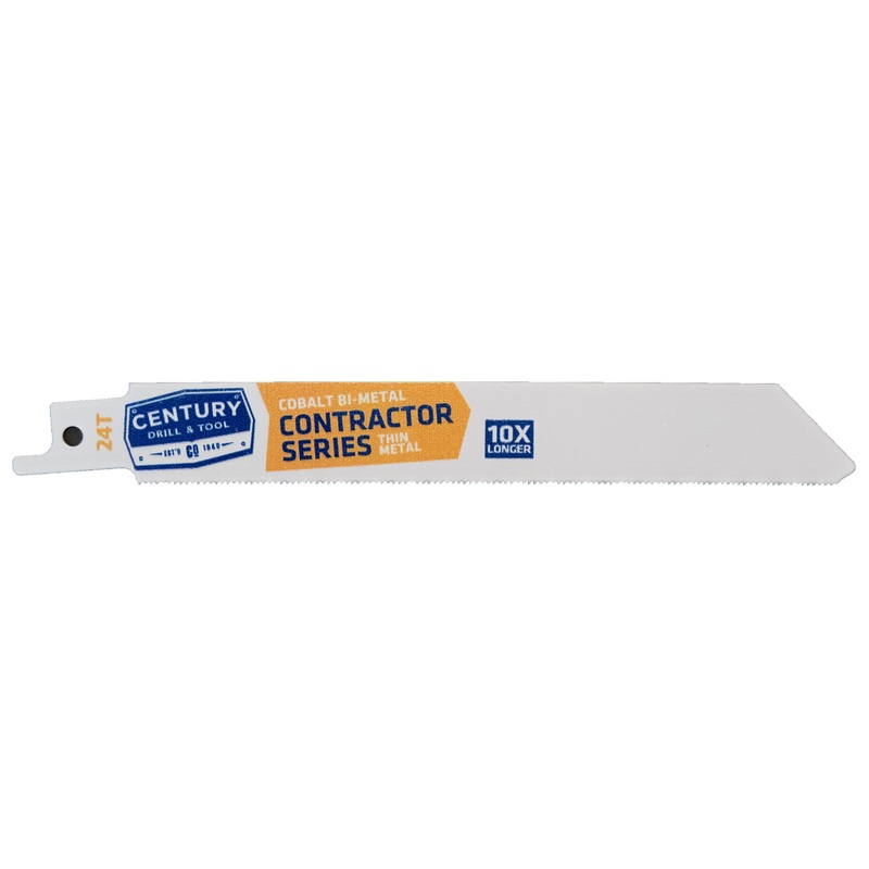 Century Drill And Tool Contractor Series Reciprocating Saw Blade 24t X 6