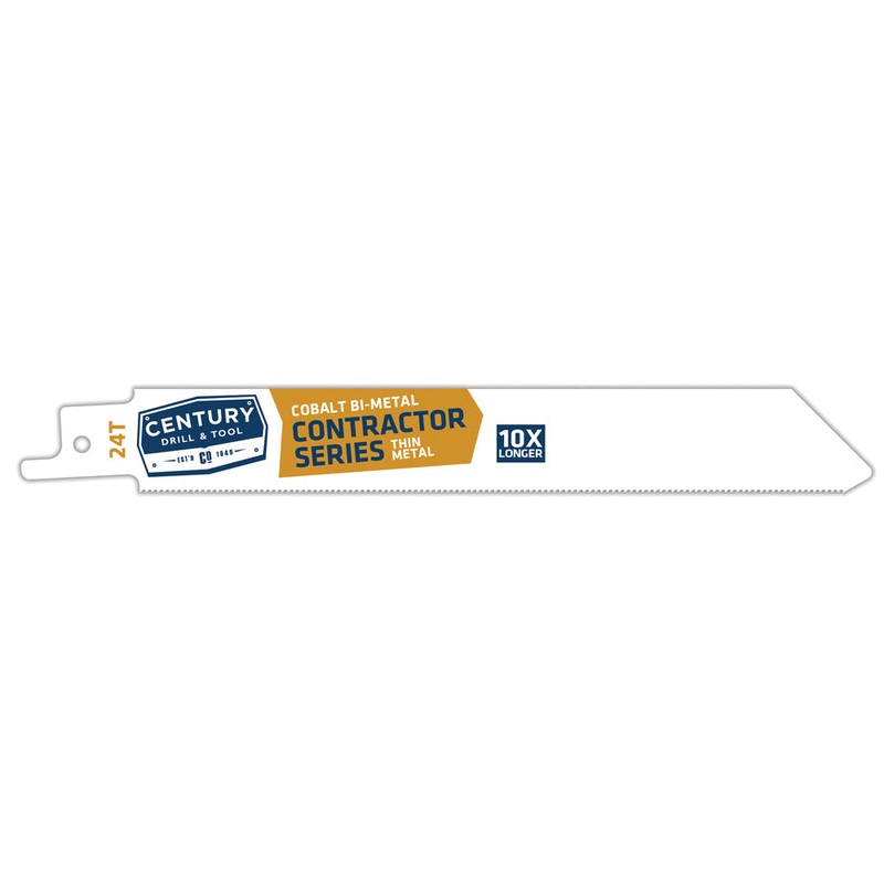 Century Drill And Tool Contractor Series Reciprocating Saw Blade 24t X 6 5 Pack